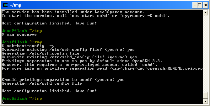 SSH Host Config Screenshot