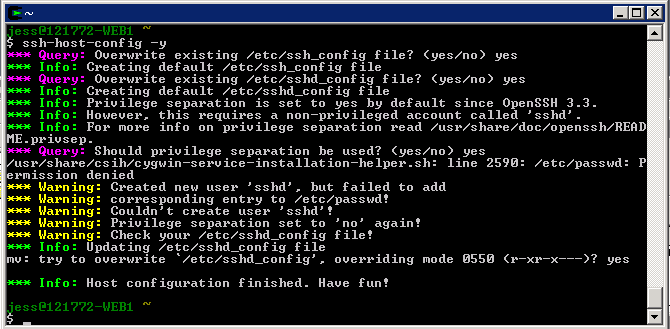 SSH Host Config Screenshot 2