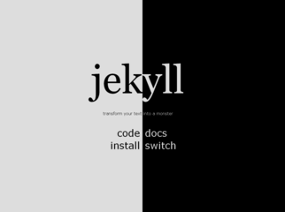 Jekyll blogging software