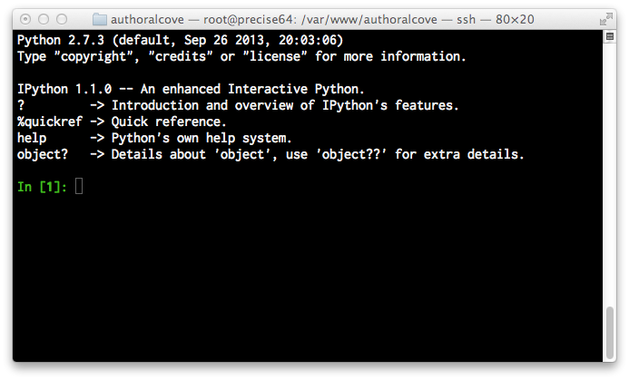 IPython shell